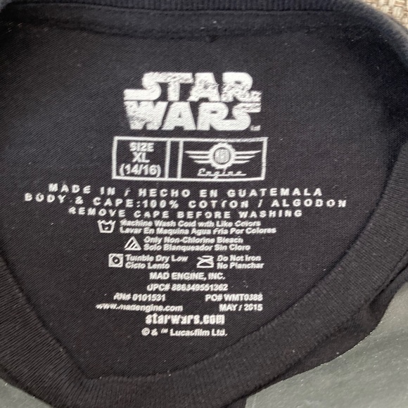 STAR WARS Darth Vader Kids T-Shirt Size XL-14/16 - Picture 3 of 5